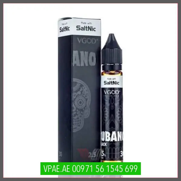 VGOD SALTNIC - CUBANO BLACK - 30ML OV Store Arab Emirates  VGOD