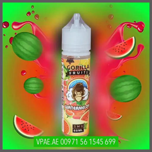 WATERMELON BY GORILLA CUSTARD ELIQUID 60ML OV Store Arab Emirates  GORILLA CUSTARD