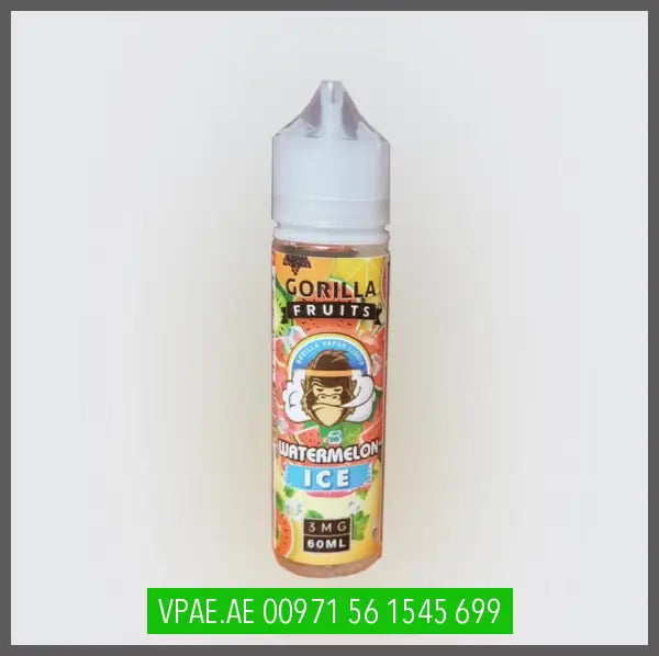 WATERMELON ICE BY GORILLA CUSTARD ELIQUID 60ML OV Store Arab Emirates  GORILLA CUSTARD