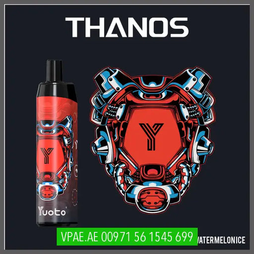 Watermelon Ice Yuoto Thanos 5000puffs Rechargeable  5% OV Store Arab Emirates  yuoto