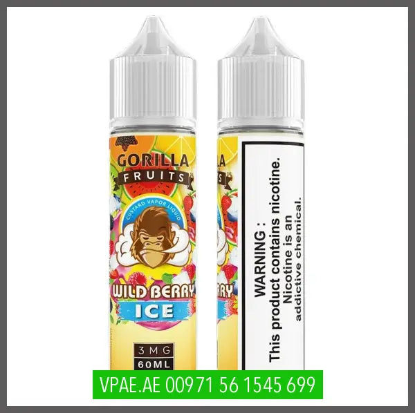 WILD BERRY ICE BY GORILLA CUSTARD ELIQUID 60ML OV Store Arab Emirates  GORILLA CUSTARD