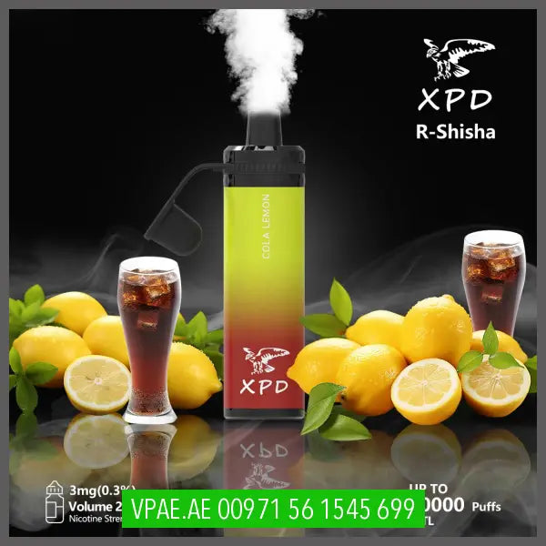 Xpd R Shisha 10000 Puffs Disposable Vape (Dl 3Mg) Cola Lemon Disposable