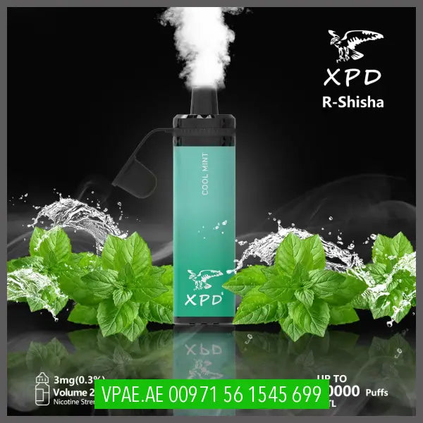 Xpd R Shisha 10000 Puffs Disposable Vape (Dl 3Mg) Cool Mint Disposable