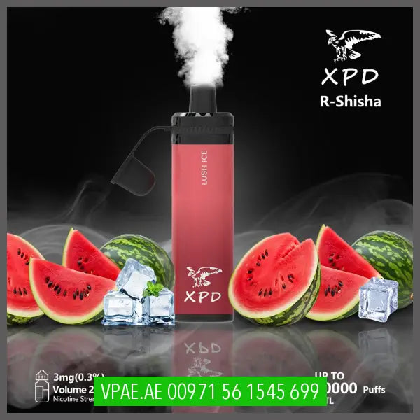 Xpd R Shisha 10000 Puffs Disposable Vape (Dl 3Mg) Lush Ice Disposable