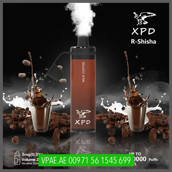 Xpd R Shisha 10000 Puffs Disposable Vape (Dl 3Mg) Milk Coffee Disposable