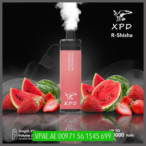 Xpd R Shisha 10000 Puffs Disposable Vape (Dl 3Mg) Strawberry Watermelon Disposable