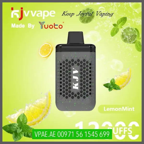 Yuoto Kjvvape 12000 Puffs Lemon Mint Disposable